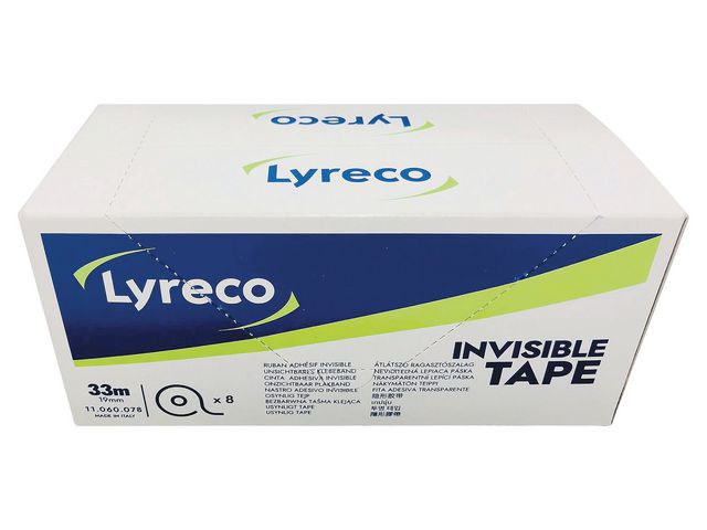 Dokumenttejp LYRECO 19mmx33m 8/fp